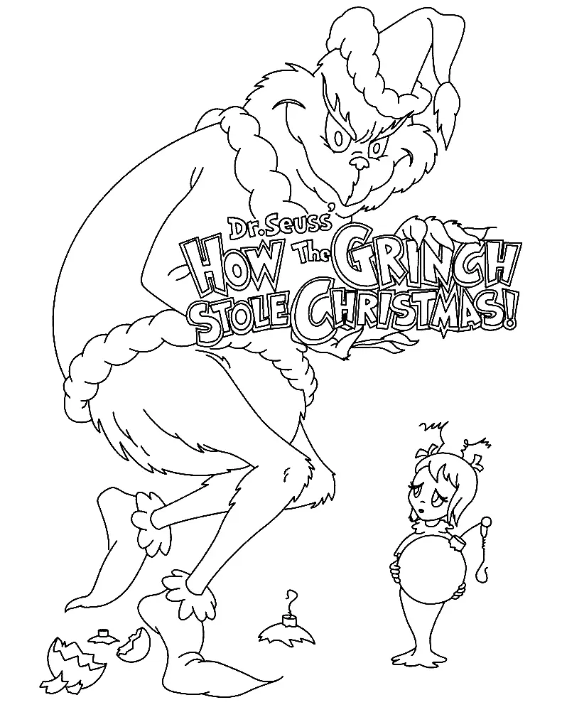 Desenhos de Grinch Para Colorir 9