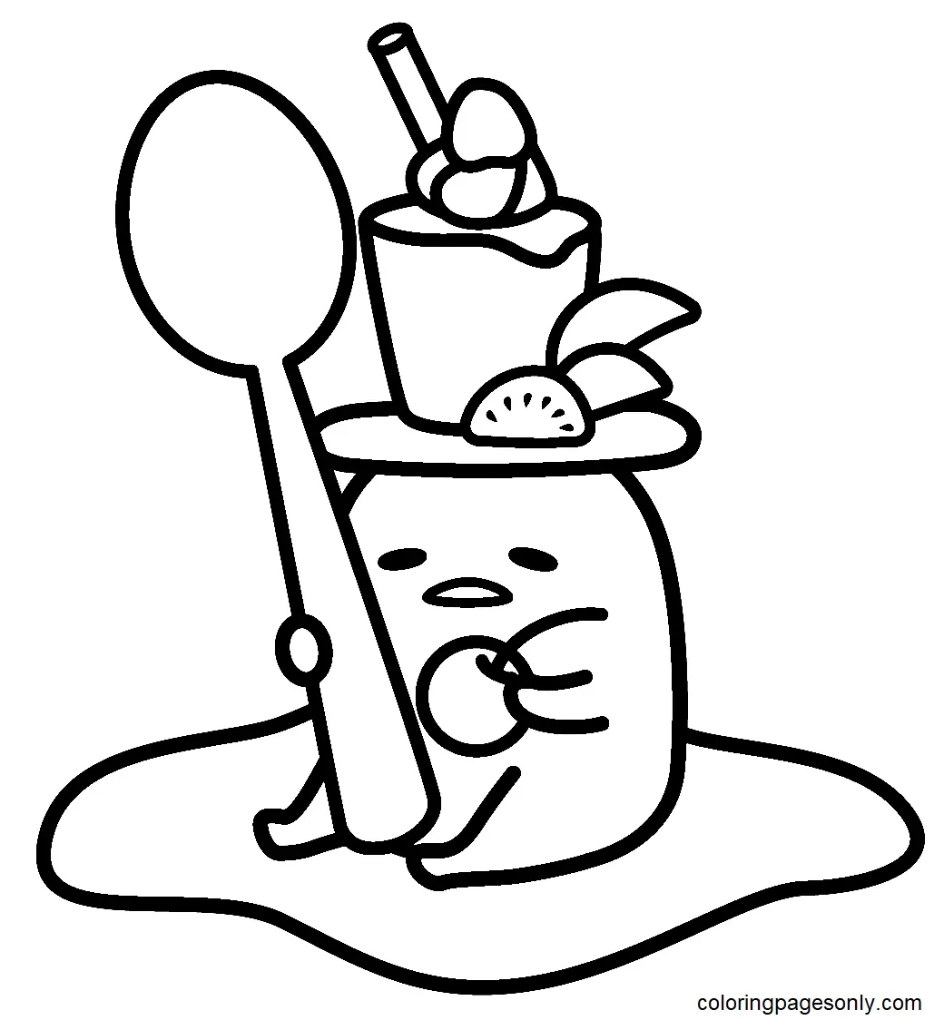 Desenhos de Gudetama Para Colorir 3