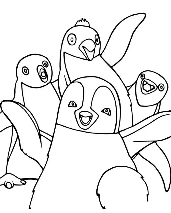 Desenhos de Happy Feet Para Colorir 11