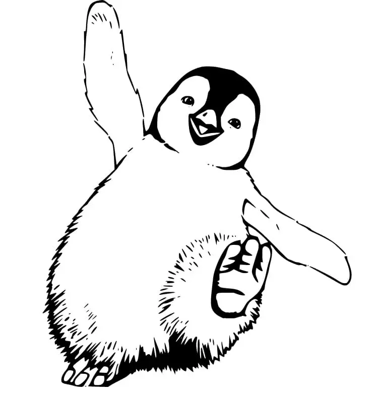 Desenhos de Happy Feet Para Colorir 12