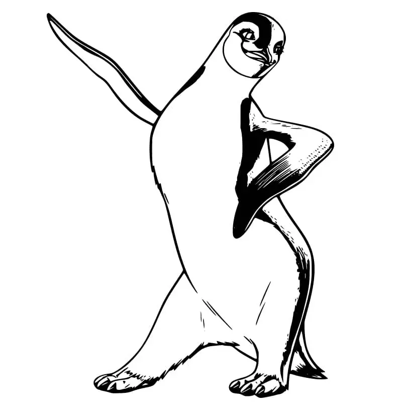 Desenhos de Happy Feet Para Colorir 16