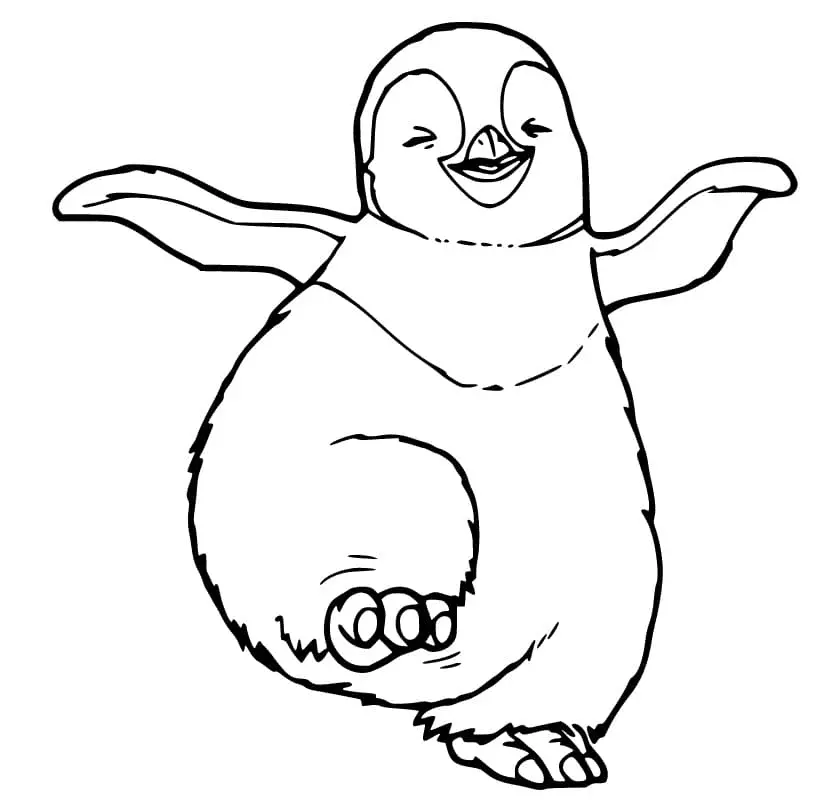 Desenhos de Happy Feet Para Colorir 2