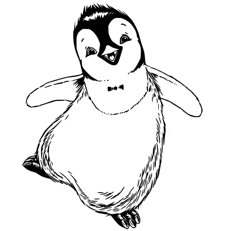 Desenhos de Happy Feet Para Colorir 3