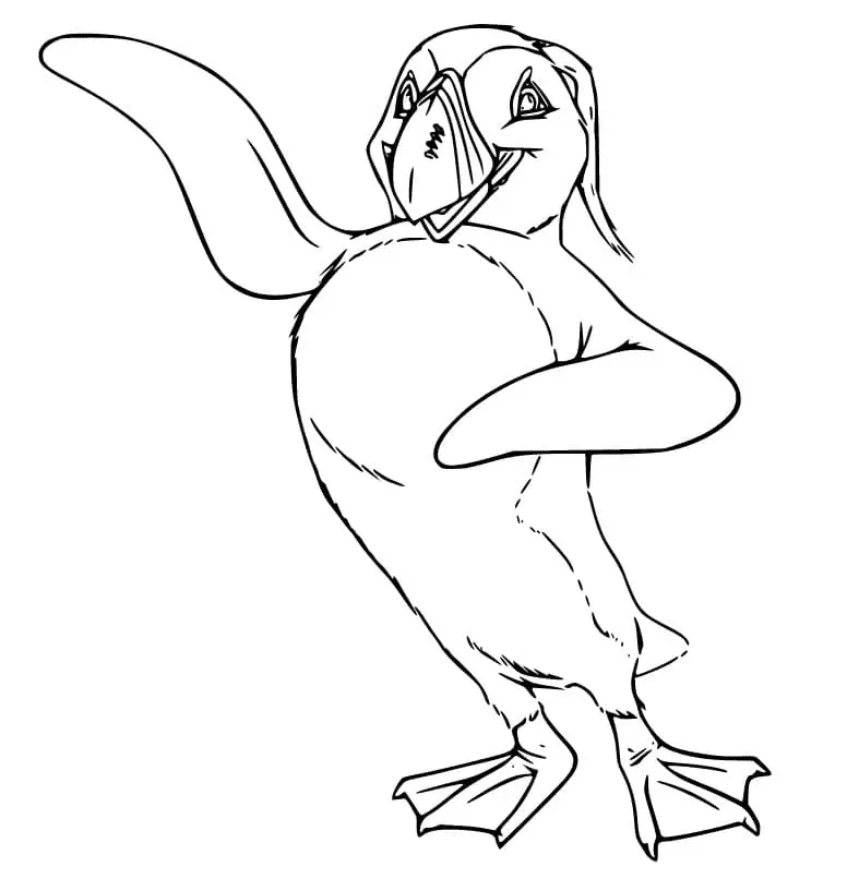 Desenhos de Happy Feet Para Colorir 4