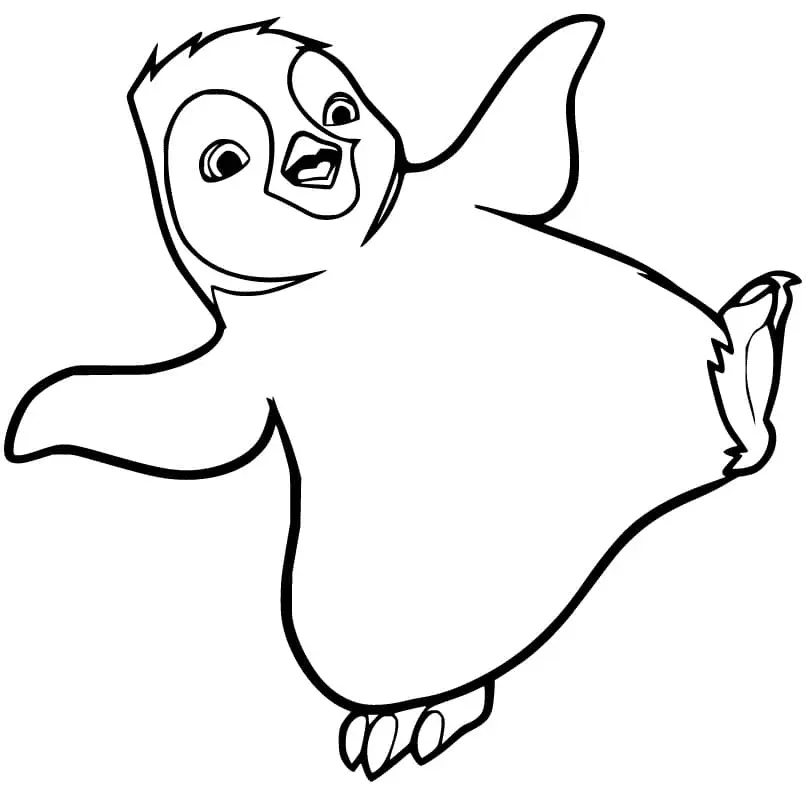 Desenhos de Happy Feet Para Colorir 5