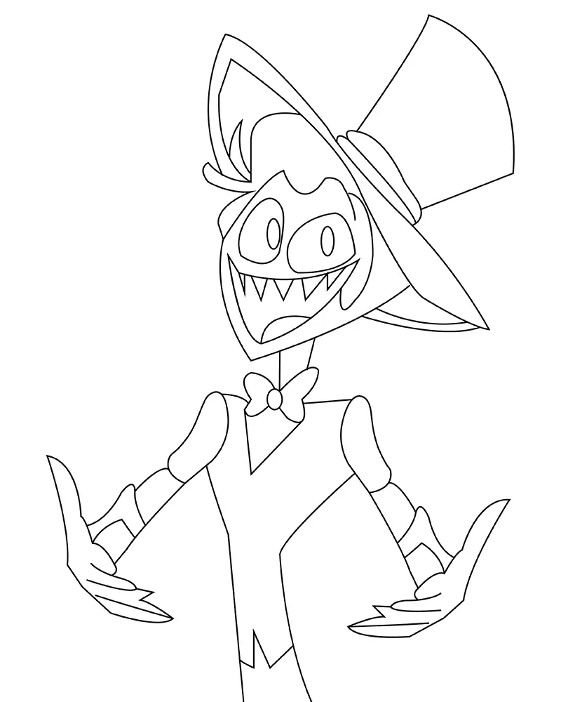 Desenhos de Hazbin Hotel Para Colorir 11