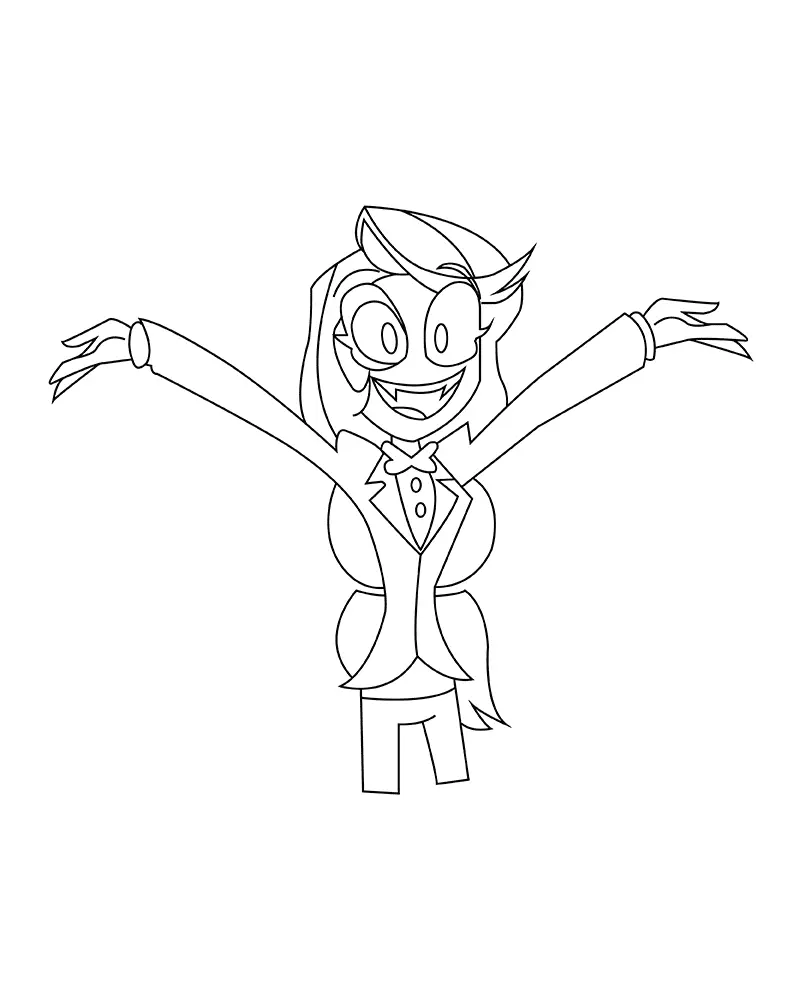 Desenhos de Hazbin Hotel Para Colorir 28