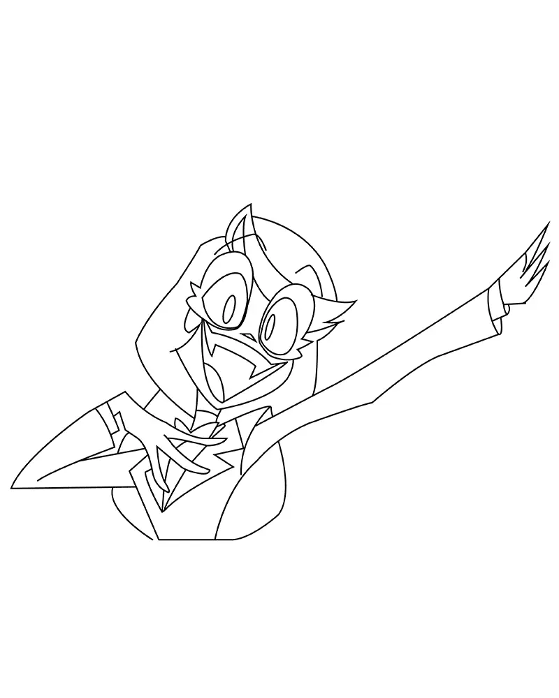 Desenhos de Hazbin Hotel Para Colorir 4