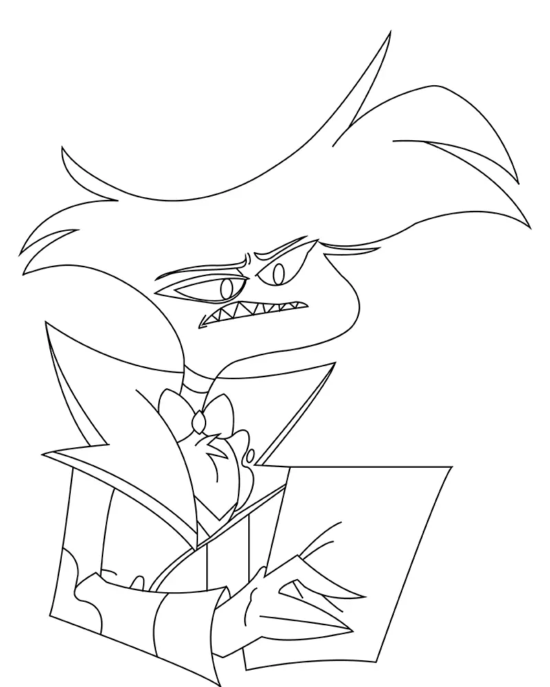 Desenhos de Hazbin Hotel Para Colorir 7