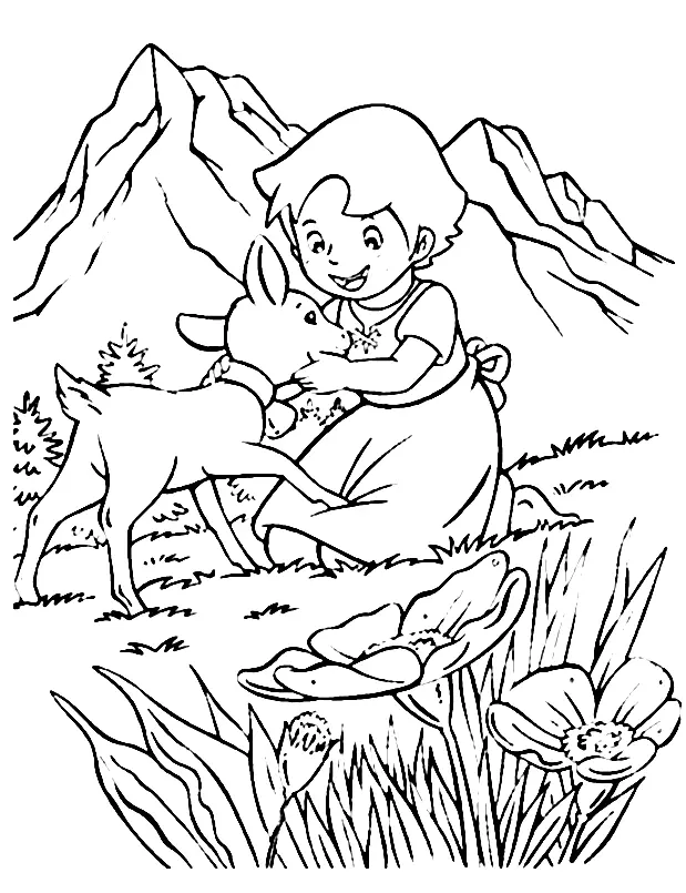 Desenhos de Heidi Para Colorir 14