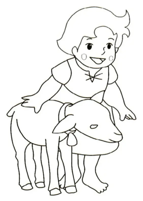 Desenhos de Heidi Para Colorir 22