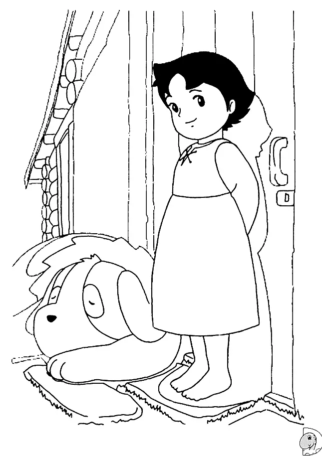 Desenhos de Heidi Para Colorir 34