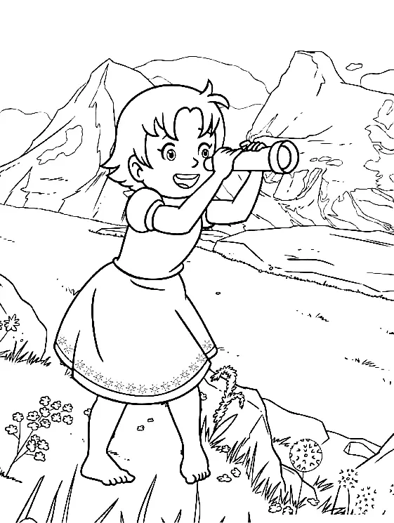 Desenhos de Heidi Para Colorir 37