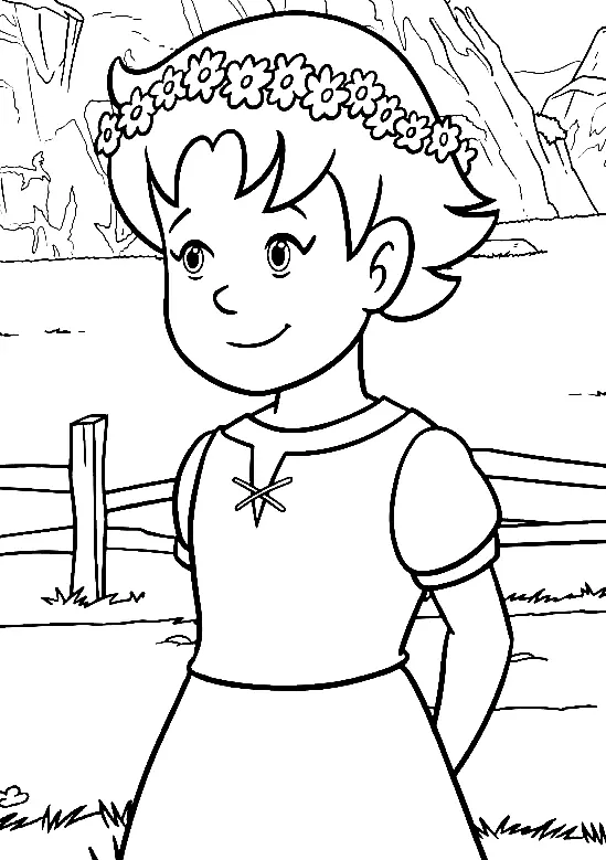 Desenhos de Heidi Para Colorir 43