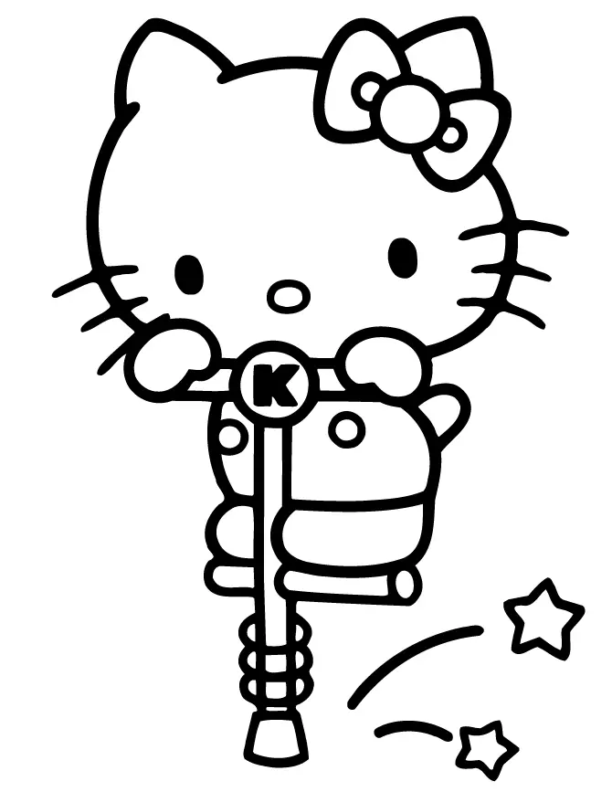 Desenhos de Hello Kitty e Seus Amigos Para Colorir 16