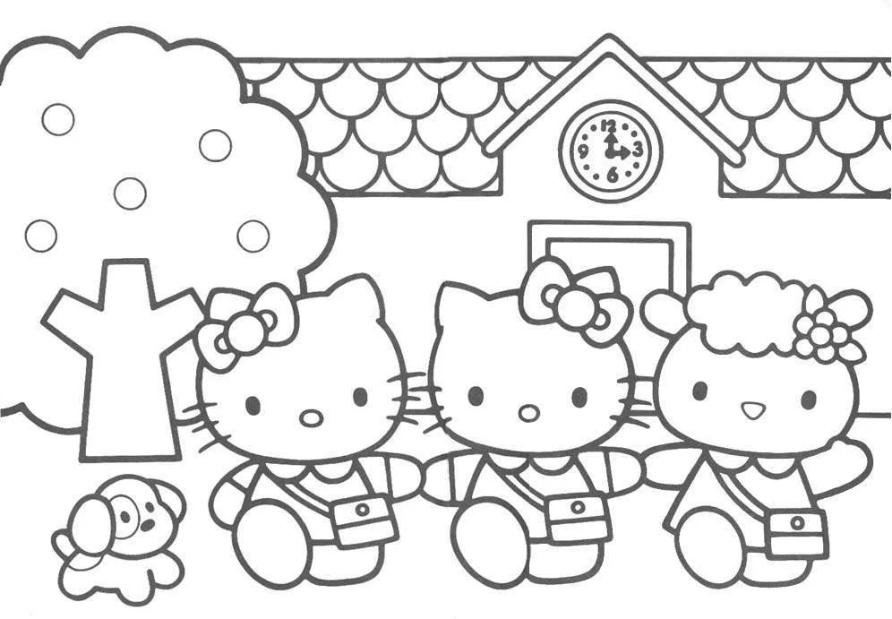 Desenhos de Hello Kitty Para Colorir 10