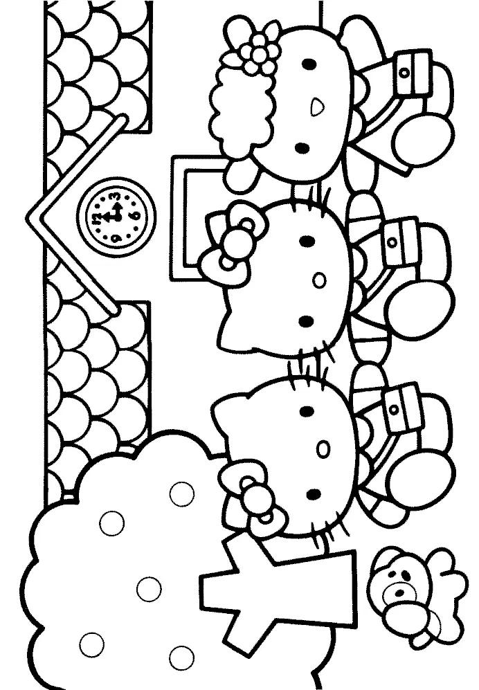 Desenhos de Hello Kitty Para Colorir 13