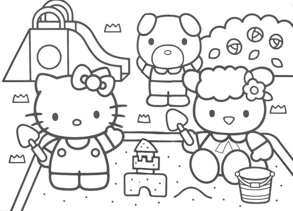 Desenhos de Hello Kitty Para Colorir 15