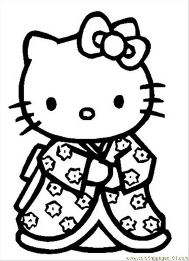 Desenhos de Hello Kitty Para Colorir 18