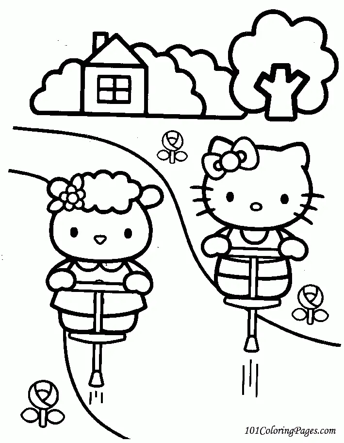 Desenhos de Hello Kitty Para Colorir 21