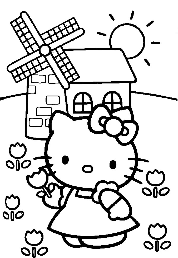 Desenhos de Hello Kitty Para Colorir 22