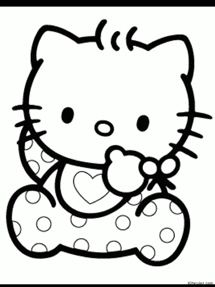 Desenhos de Hello Kitty Para Colorir 23