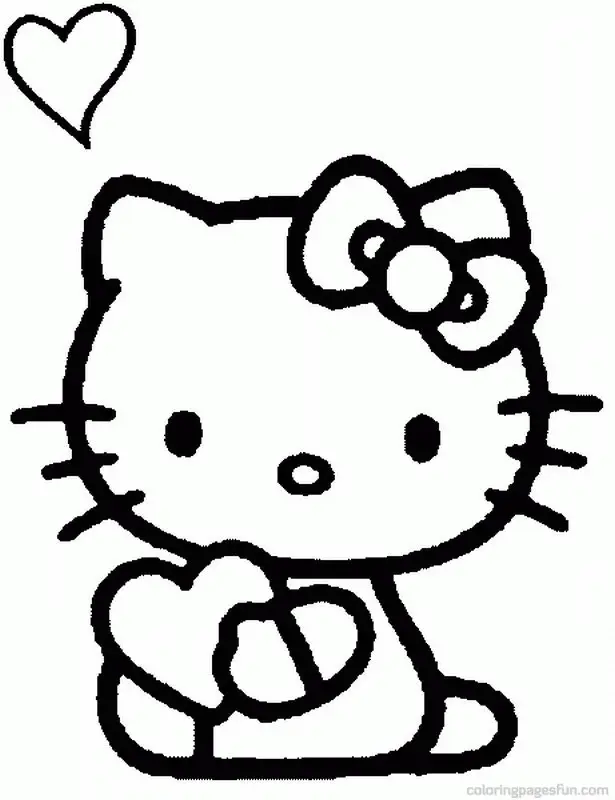 Desenhos de Hello Kitty Para Colorir 24