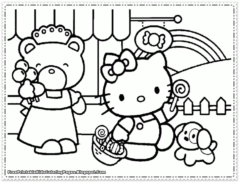 Desenhos de Hello Kitty Para Colorir 26