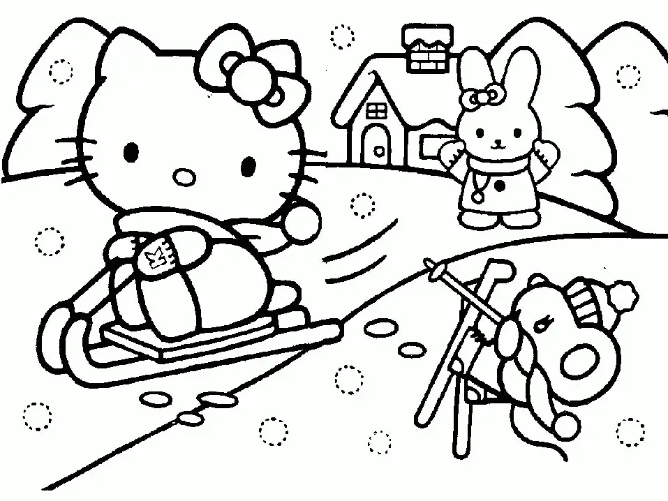 Desenhos de Hello Kitty Para Colorir 27