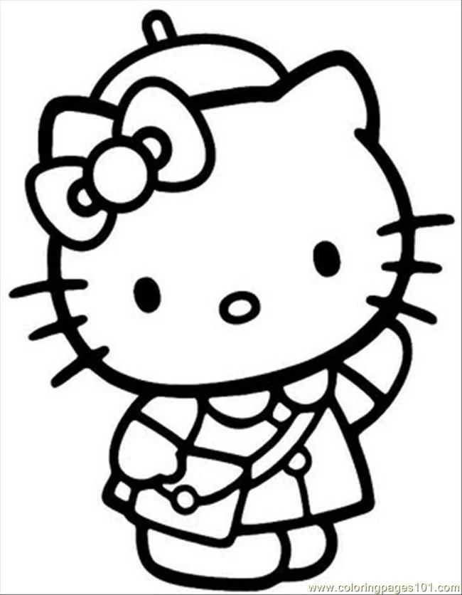 Desenhos de Hello Kitty Para Colorir 3