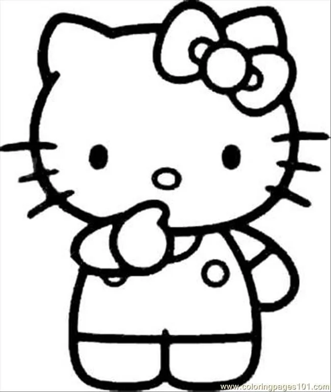 Desenhos de Hello Kitty Para Colorir 4