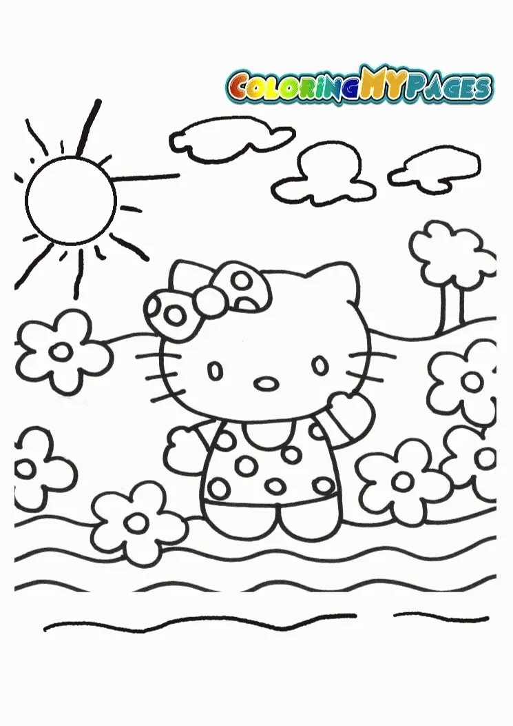 Desenhos de Hello Kitty Para Colorir 41