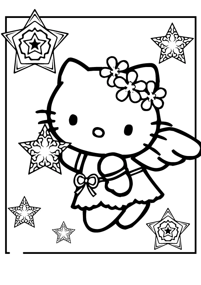 Desenhos de Hello Kitty Para Colorir 43