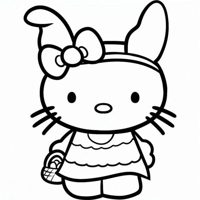 Desenhos de Hello Kitty Para Colorir 6