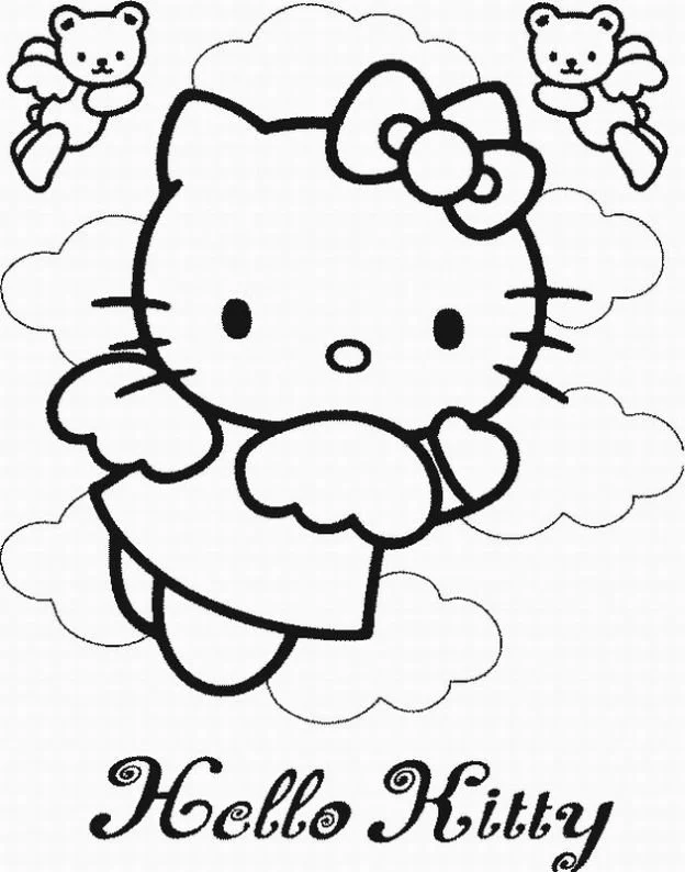 Desenhos de Hello Kitty Para Colorir 7