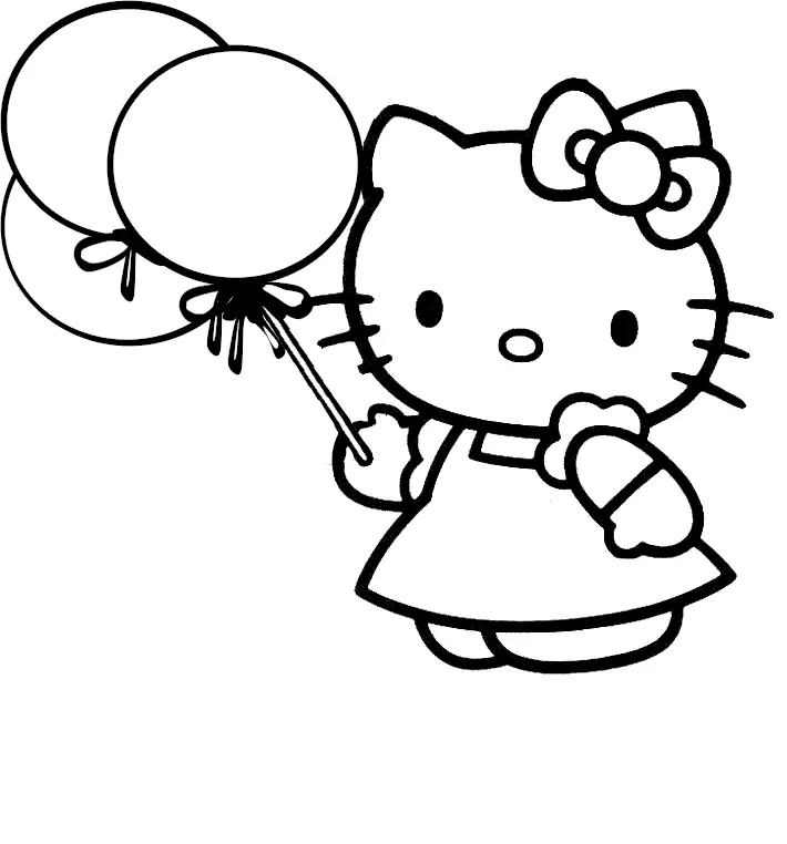 Desenhos de Hello Kitty Para Colorir 9