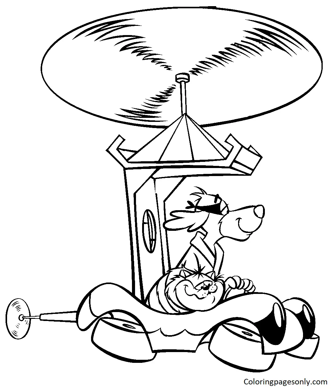 Desenhos de Hong Kong Phooey Para Colorir 13