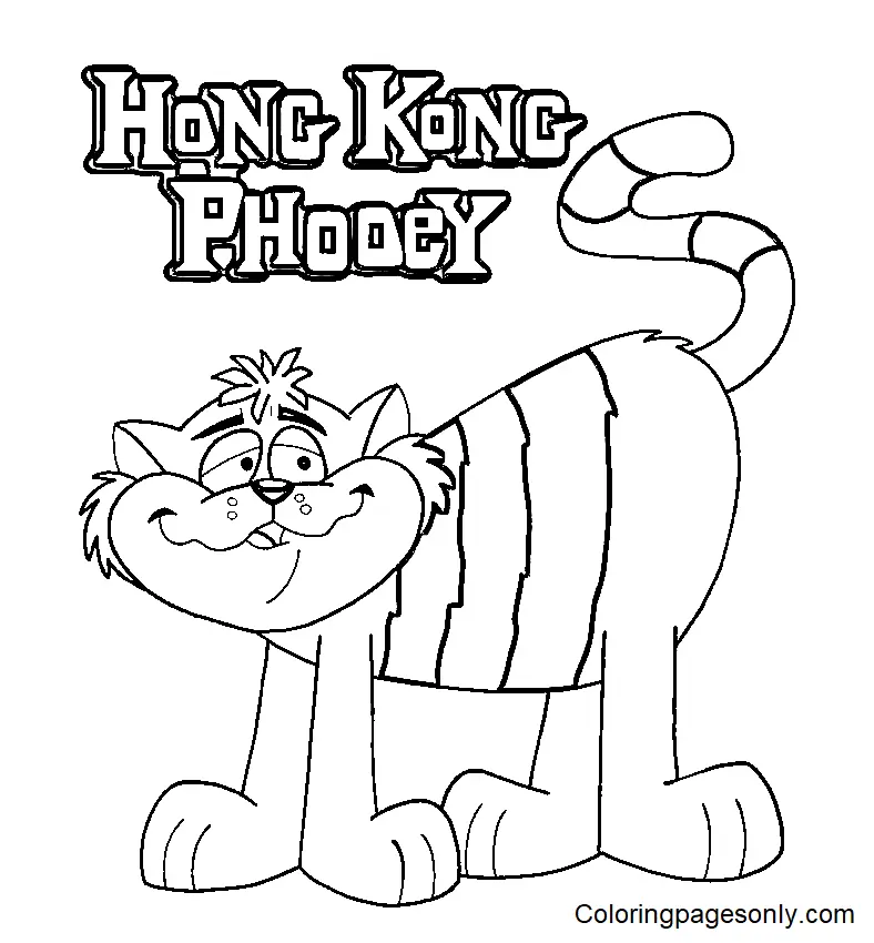 Desenhos de Hong Kong Phooey Para Colorir 14