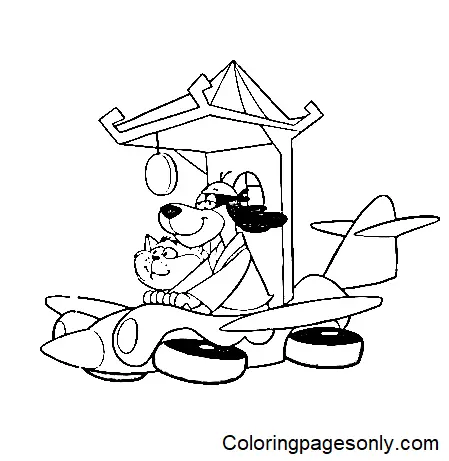 Desenhos de Hong Kong Phooey Para Colorir 15