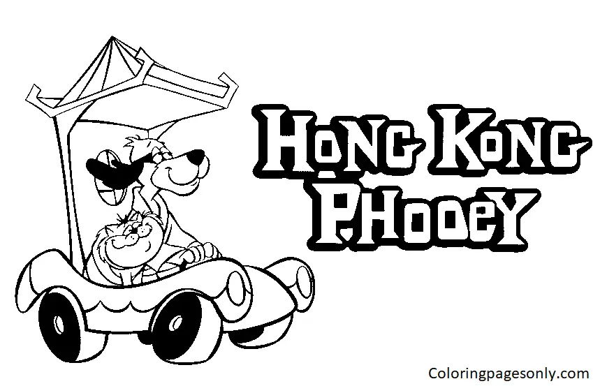 Desenhos de Hong Kong Phooey Para Colorir 18