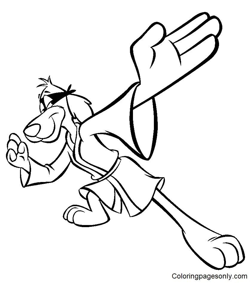 Desenhos de Hong Kong Phooey Para Colorir 2