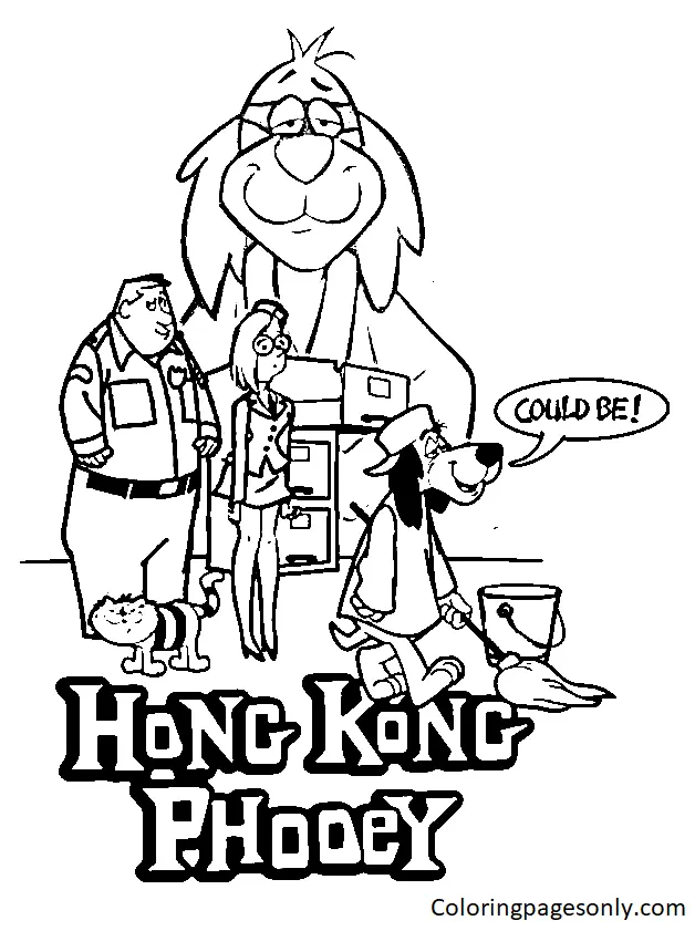 Desenhos de Hong Kong Phooey Para Colorir 20