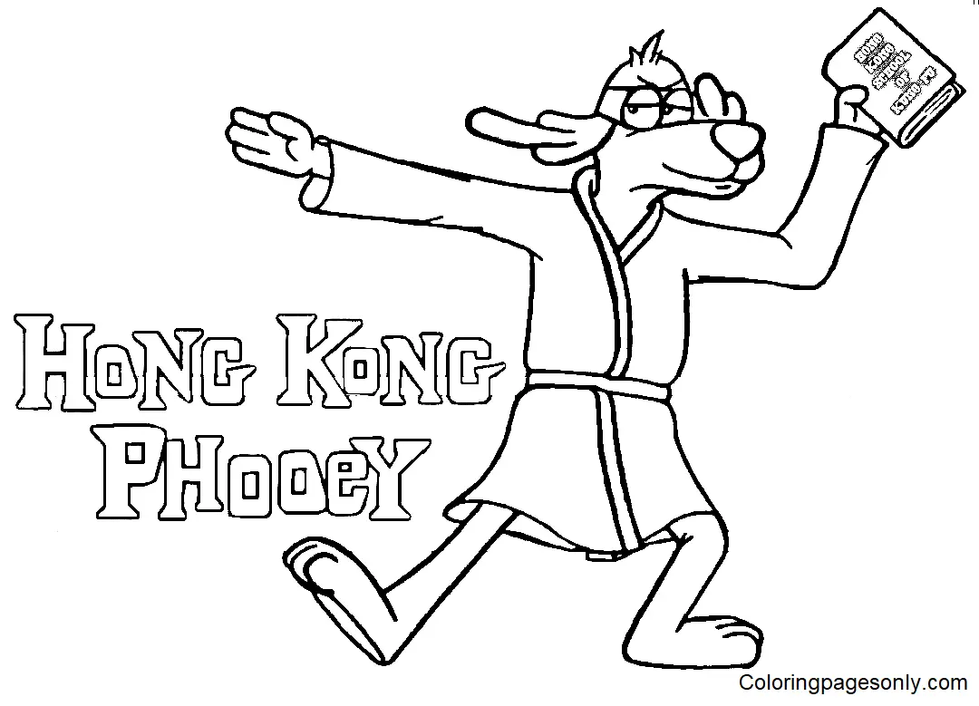 Desenhos de Hong Kong Phooey Para Colorir 23