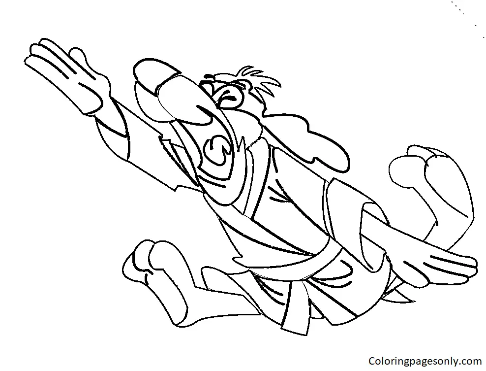 Desenhos de Hong Kong Phooey Para Colorir 30