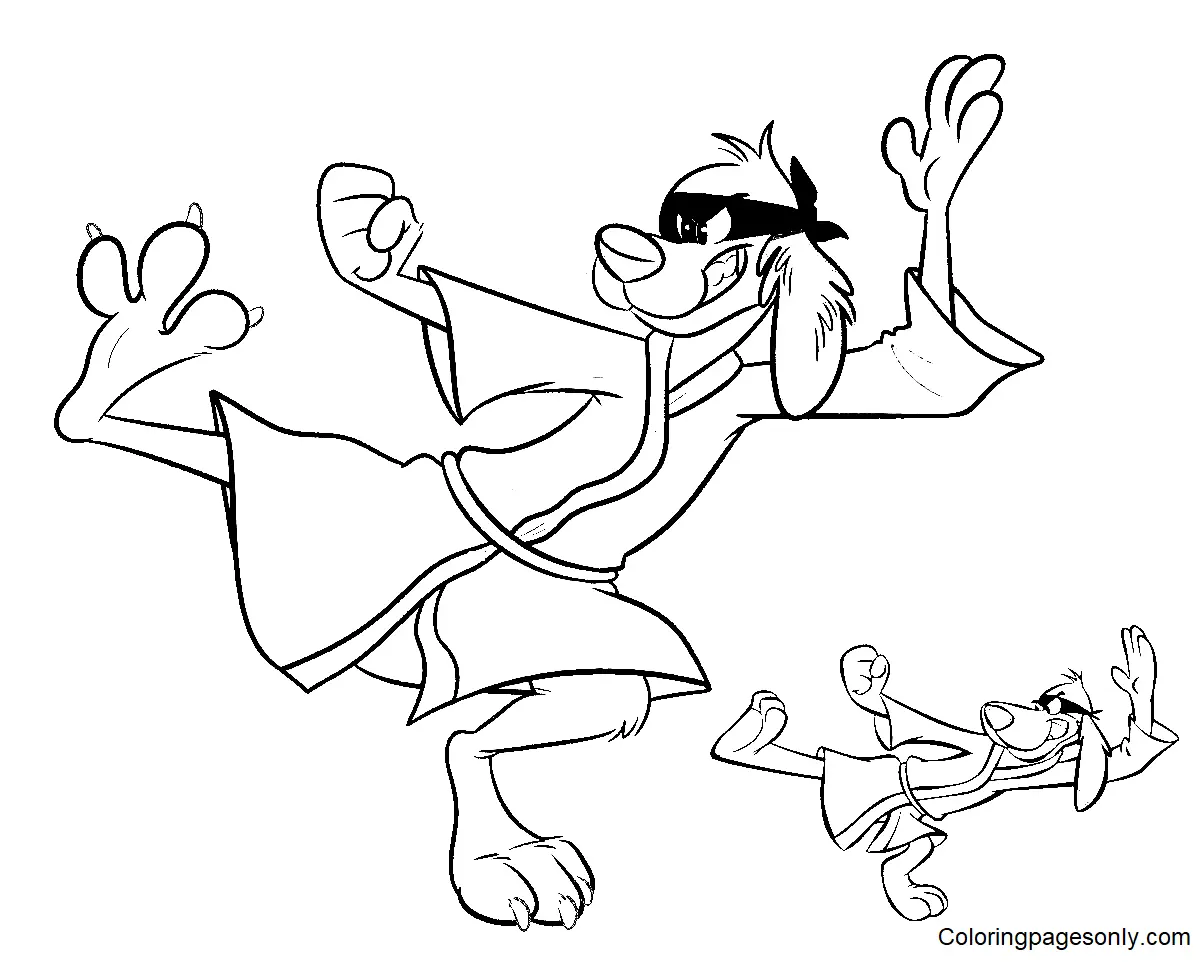 Desenhos de Hong Kong Phooey Para Colorir 34