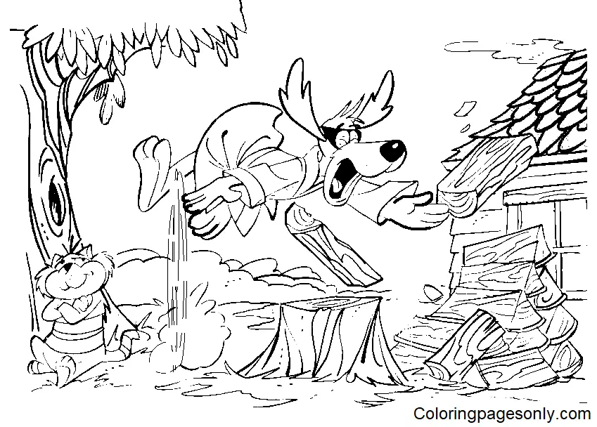 Desenhos de Hong Kong Phooey Para Colorir 4