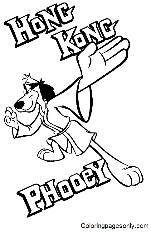 Desenhos de Hong Kong Phooey Para Colorir 40