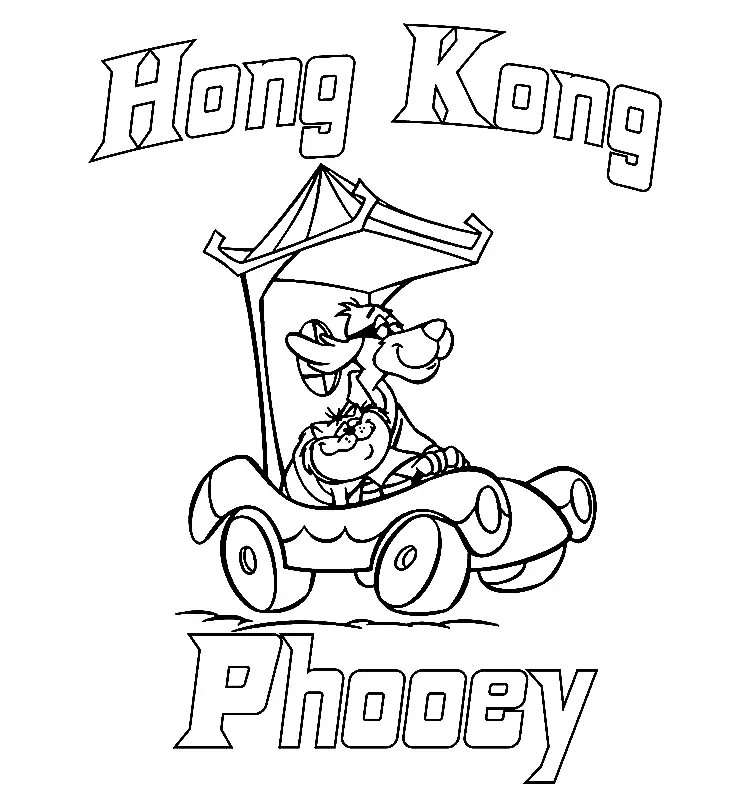 Desenhos de Hong Kong Phooey Para Colorir 5