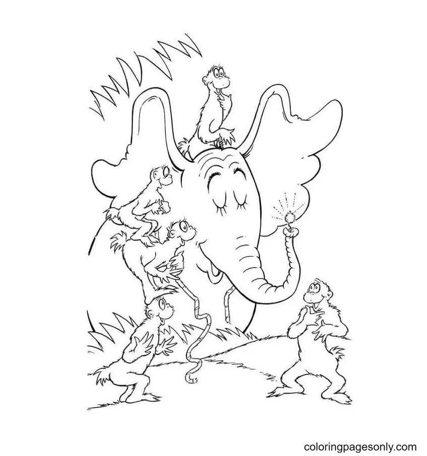 Desenhos de Horton e o Mundo dos Quem Para Colorir 2