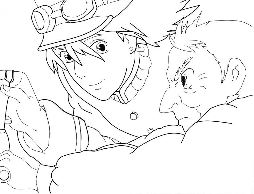 Desenhos de Howls Moving Castle Para Colorir